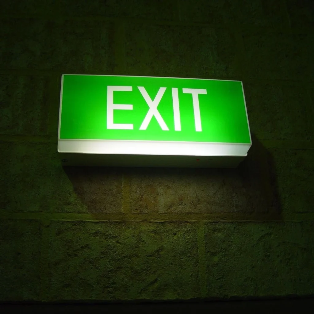 Exit sign lights